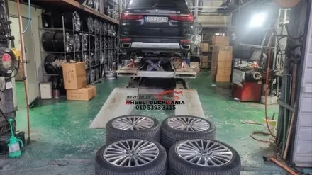 양주시 거래처 공업사 BMW X7 22인치 순정휠복원[양주휠복원][양주휠수리][BMW X7순정휠복원][다이아몬드컷팅][포천휠복원] / 포천시 가산면