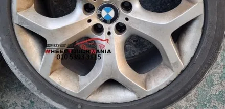 BMW X6 20인치 실버 순정휠 박리후 블랙유광 도장복원 작업: 포천휠도색복원 휠터치매니아 / 포천시 가산면