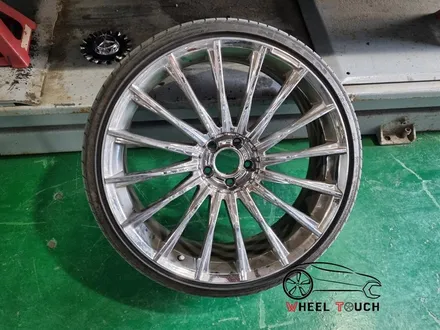 [휠터치] 벤츠 S6 AMG 22인치 휠굴절/휠크랙/휠복원/휠수리_의정부, 동두천, 포천, 양주, 남양주 / 포천시 가산면