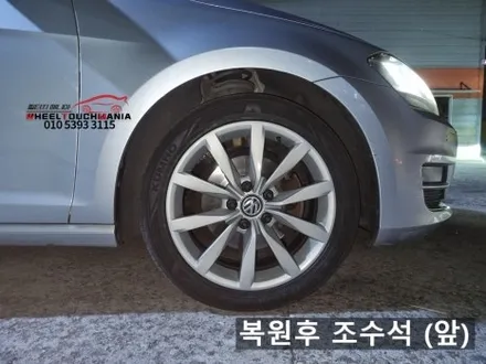 휠터치매니아 [ 폭스바겐 골프 17인치 순정휠 복원 ] 휠용접 휠수리 휠복원 휠도색 전문 업체 / 포천시 가산면