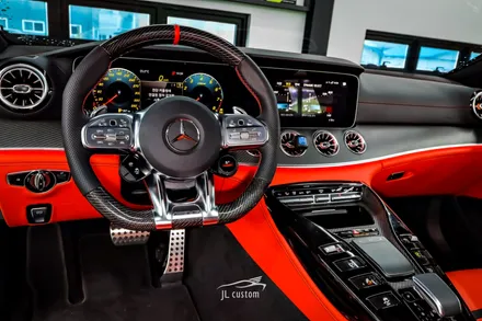 벤츠 AMG GT63 고성능 차량에 딱 알맞는 스티어링 휠 교체 시공 / 제이엘커스텀 / 하남, 강동, 송파
