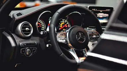 벤츠 C43 AMG 신형 AMG 스티어링 휠 교체 시공. / 하남, 강동, 송파