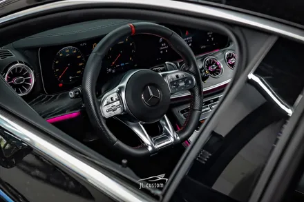 벤츠 CLS 450 AMG 스티어링 휠 교체 시공 / R버튼 활성화 / 제이엘커스텀 / 하남, 강동, 송파