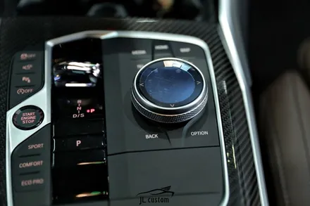 BMW 튜닝 3시리즈 통풍시트, 크리스탈 기어봉, 회오리 풀커버, 스피커 교체 시공 / 하남, 강동, 송파