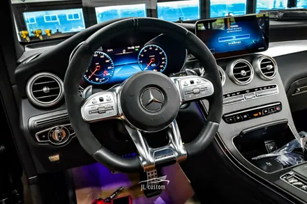 벤츠 GLC 43 AMG 스티어링 휠 / 순정 통풍시트 시공. / 제이엘커스텀 / 하남, 강동, 송파