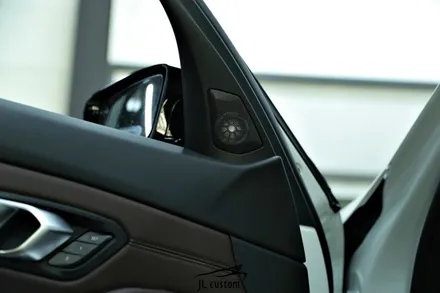 BMW 튜닝 3시리즈 통풍시트, 크리스탈 기어봉, 회오리 풀커버, 스피커 교체 시공 / 하남, 강동, 송파