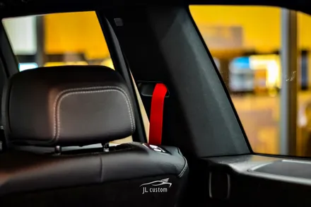 벤츠 GLS 400d AMG 레드로 안전벨트 교체 시공/경기도 하남 제이엘커스텀 / 벤츠 / GLS-클래스 / 하남 초이로