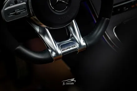 벤츠 GLC 43 AMG 스티어링 휠 / 순정 통풍시트 시공. / 제이엘커스텀 / 하남, 강동, 송파
