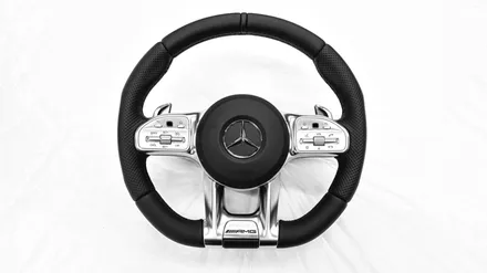 벤츠 C43 AMG 신형 AMG 스티어링 휠 교체 시공. / 하남, 강동, 송파