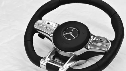 벤츠 C43 AMG 신형 AMG 스티어링 휠 교체 시공. / 하남, 강동, 송파