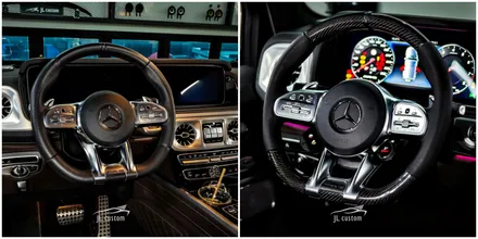 하남 초이로 /  어질리티 셀렉트 카본 스티어링 휠 교체 / 벤츠 / G-클래스(G바겐) G63 AMG