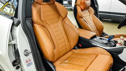 BMW I4 M50 전기차 기본적인 실내 편의 튜닝. 순정 통풍시트 활성화 / 워크인 스위치 / 하남, 강동, 송파