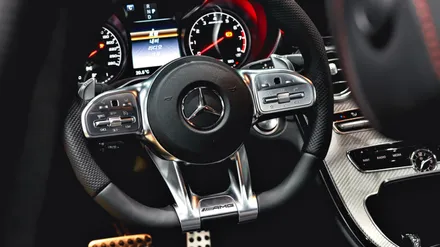 벤츠 C43 AMG 신형 AMG 스티어링 휠 교체 시공. / 하남, 강동, 송파