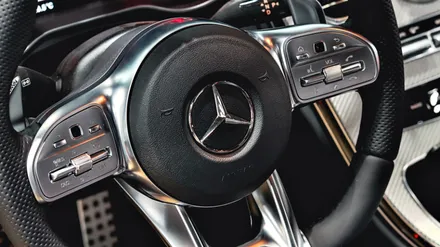 벤츠 C43 AMG 신형 AMG 스티어링 휠 교체 시공. / 하남, 강동, 송파