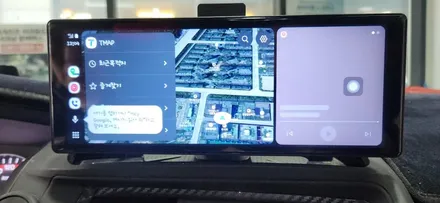 조이 A9 블박 후방 기능있는 안드이드모니터 장착입니다 / 안산 단원구 초지동