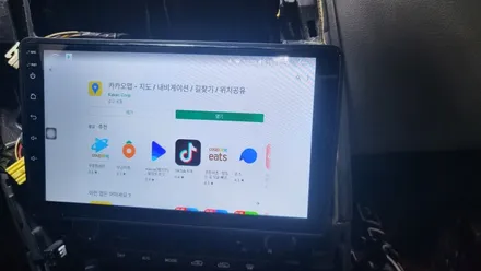 코란도스포츠에 안드로이드네비 이지스마트네비장착이요~ / 안산 단원구 초지동