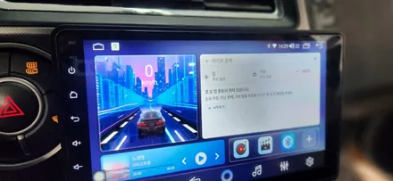 코란도스포츠 안드로이드네비 와 블랙박스 보조배터리 장착입니다~ / 안산 단원구 초지동