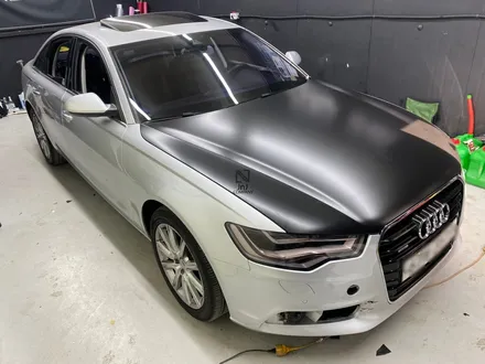 아우디 A6 C7 3.0TDI 에이버리 사틴블랙 전체랩핑 시공, 파주 운정 수입자동차 랩핑잘하는 곳! 사고수리까지 완벽하게 가능한 제이엔제이컴퍼니 / 고양시 성석동