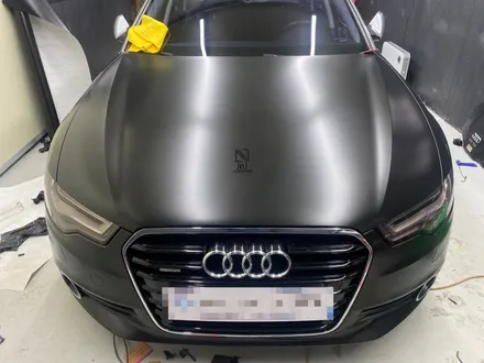 아우디 A6 C7 3.0TDI 에이버리 사틴블랙 전체랩핑 시공, 파주 운정 수입자동차 랩핑잘하는 곳! 사고수리까지 완벽하게 가능한 제이엔제이컴퍼니 / 고양시 성석동