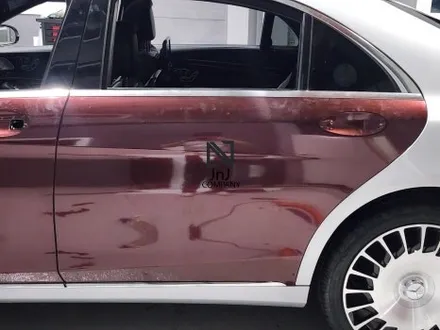 메르세데스 벤츠 전기형 W222 S-Class 350d, 후기형 마이바흐 신형개조 컨버전 이후 전체랩핑시공! 마이바흐상징 듀오(투)톤&코치라인까지! 랩핑은 경기도 일산 제이엔제이 / 고양시 성석동