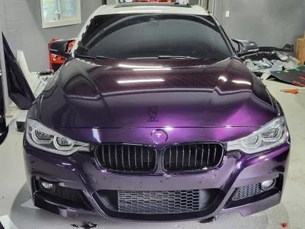 BMW F바디 3시리즈 (F30 330i MSP), 기존 전체랩핑 제거 후, 제이엔제이필름 고광택 미드나잇 퍼플필름 전체랩핑 시공! (일산랩핑, 파주랩핑, 김포랩핑) / 고양시 성석동