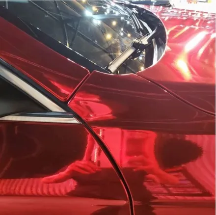 BMW F10 528i 순정 지중해블루 도장에서, 화려한 레드 크롬 전체랩핑! 이 모든것은 파주운정 제이엔제이컴퍼니에서! [서울랩핑,일산랩핑,김포랩핑,인천랩핑] / 고양시 성석동