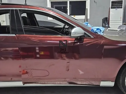 메르세데스 벤츠 전기형 W222 S-Class 350d, 후기형 마이바흐 신형개조 컨버전 이후 전체랩핑시공! 마이바흐상징 듀오(투)톤&코치라인까지! 랩핑은 경기도 일산 제이엔제이 / 고양시 성석동