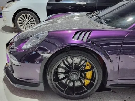 포르쉐 911 GT3 RS 보기힘든 고성능 스포츠카! 제이엔제이 자사 고광도필름 미드나잇퍼플 전체랩핑시공! 퍼플크롬 포인트랩핑까지! 수도권 경기도 파주 운정 수입자동차랩핑 / 고양시 성석동