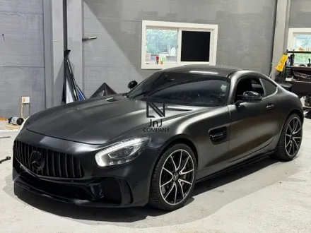 경기도 고양시 일산 수입자동차전문 튜닝샵 제이엔제이 메르세데스 벤츠 AMG GT S 스포츠카 기존 실버랩핑 제거 후 전체랩핑 재시공! 프론트범퍼 보수도장까지! 수리와 랩핑을 한번에 / 고양시 성석동