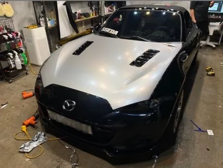 마쯔다 MX-5 소프트탑, 유광블랙 순정도장에서 3M 사틴화이트 알루미늄 전체랩핑! (Mazda MX-5 miata) 일산성석동 랩핑은 제이엔제이컴퍼니에서! / 고양시 성석동