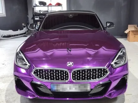 BMW Z4 렌트카공제 퍼플크롬 랩핑차량 보험수리, 공업사 사고수리 이후 기존 자동차랩핑 까지 깔끔하게 시공완료! 경기도 고양시 일산 덕양구 제이엔제이모터스 / 고양시 성석동