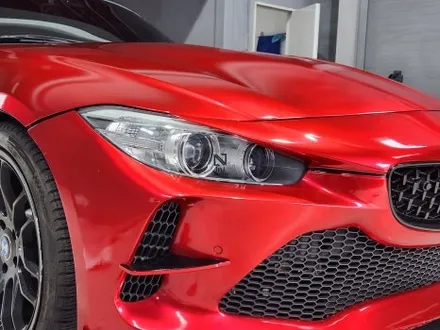 BMW E89 z4 35i, 기존 3M필름 유광화이트골드스파클 전체랩핑 제거 후, 제이엔제이 고광택 미드나잇 체리 전체랩핑 재시공! 경기도 고양시 일산 수입차 튜닝전문 제이엔제이! / 고양시 성석동