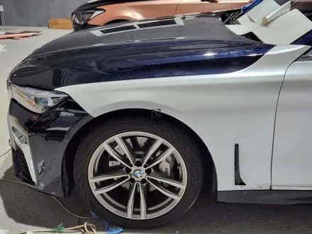 BMW G11 G12 G바디 전기형7시리즈 후기형 신형개조 컨버전 이후, 사틴화이트 전체랩핑 시공! 수도권 경기도 일산 수입차 수리&튜닝&랩핑전문 제이엔제이! / 고양시 성석동