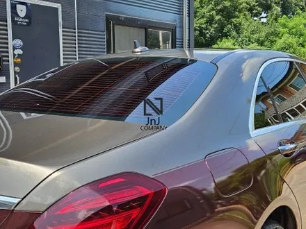 메르세데스 벤츠 전기형 W222 S-Class 350d, 후기형 마이바흐 신형개조 컨버전 이후 전체랩핑시공! 마이바흐상징 듀오(투)톤&코치라인까지! 랩핑은 경기도 일산 제이엔제이 / 고양시 성석동