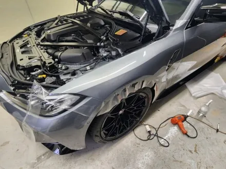 BMW M4 Competition 신차출고 후, PPF 랩핑작업을위해 일산 성석동 랩핑 PPF 전문 제이엔제이 컴퍼니 입고! 본네트와 휀다 및 헤드라이트까지! 프론트PPF / 고양시 성석동