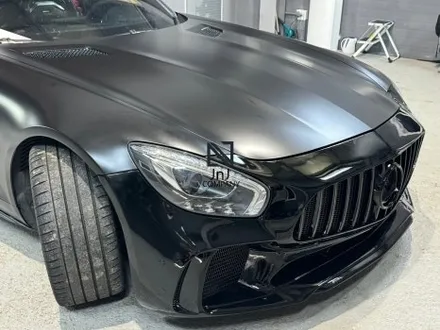 경기도 고양시 일산 수입자동차전문 튜닝샵 제이엔제이 메르세데스 벤츠 AMG GT S 스포츠카 기존 실버랩핑 제거 후 전체랩핑 재시공! 프론트범퍼 보수도장까지! 수리와 랩핑을 한번에 / 고양시 성석동