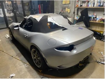 마쯔다 MX-5 소프트탑, 유광블랙 순정도장에서 3M 사틴화이트 알루미늄 전체랩핑! (Mazda MX-5 miata) 일산성석동 랩핑은 제이엔제이컴퍼니에서! / 고양시 성석동