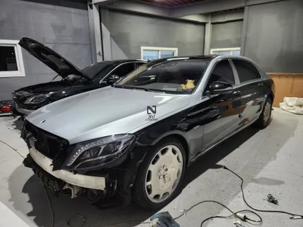 W222 S클래스 S600 MayBach,마이바흐 듀오톤 투톤랩핑을 위해 입고! 검정색상 바디에 에이버리 유광실버 투톤랩핑, 수입자동차 랩핑은 역시 경기도 일산 제이엔제이! / 고양시 성석동
