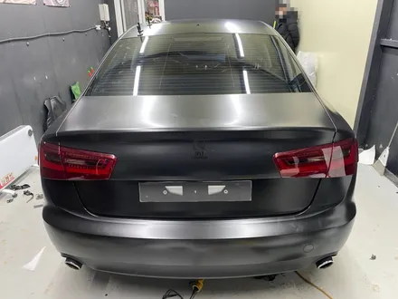 아우디 A6 C7 3.0TDI 에이버리 사틴블랙 전체랩핑 시공, 파주 운정 수입자동차 랩핑잘하는 곳! 사고수리까지 완벽하게 가능한 제이엔제이컴퍼니 / 고양시 성석동