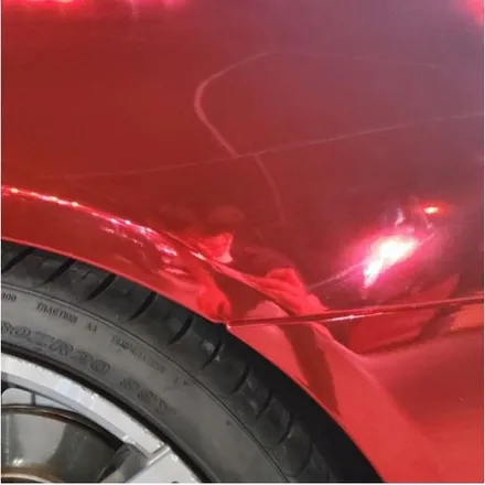 BMW F10 528i 순정 지중해블루 도장에서, 화려한 레드 크롬 전체랩핑! 이 모든것은 파주운정 제이엔제이컴퍼니에서! [서울랩핑,일산랩핑,김포랩핑,인천랩핑] / 고양시 성석동