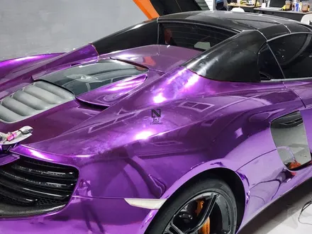 파주운정 슈퍼카 맥라렌650S 스파이더 퍼플크롬 리어휀다랩핑 ! 수입&슈퍼카 사고수리,신형개조,컨버전 뿐만아닌 자동차 랩핑까지 가능한 제이엔제이컴퍼니 / 고양시 성석동