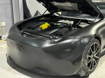 경기도 고양시 일산 수입자동차전문 튜닝샵 제이엔제이 메르세데스 벤츠 AMG GT S 스포츠카 기존 실버랩핑 제거 후 전체랩핑 재시공! 프론트범퍼 보수도장까지! 수리와 랩핑을 한번에 / 고양시 성석동