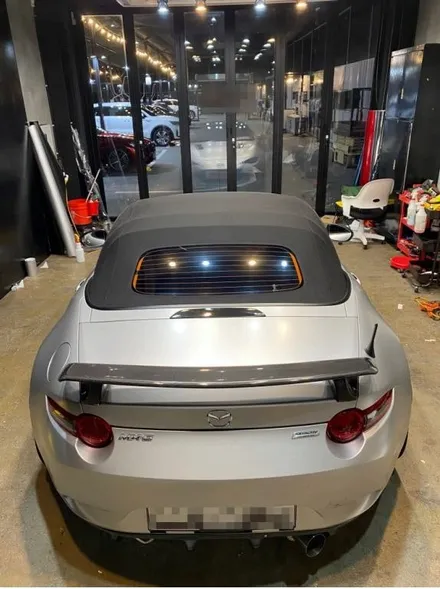 마쯔다 MX-5 소프트탑, 유광블랙 순정도장에서 3M 사틴화이트 알루미늄 전체랩핑! (Mazda MX-5 miata) 일산성석동 랩핑은 제이엔제이컴퍼니에서! / 고양시 성석동