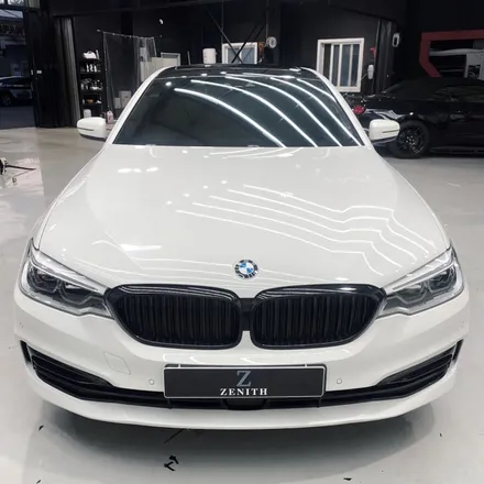 BMW 5시리즈 크롬죽이기,루프스킨 시공 / 충남 천안