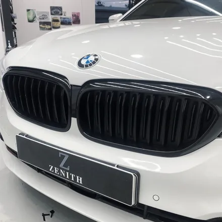 BMW 5시리즈 크롬죽이기,루프스킨 시공 / 충남 천안