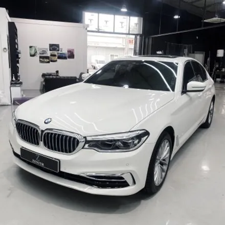 BMW 5시리즈 크롬죽이기,루프스킨 시공 / 충남 천안