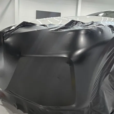 BMW i4 사틴블랙 전체랩핑시공 / 충남 천안