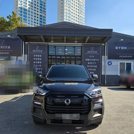 검정차량 관리 스트레스엔? 정답은 PPF 시공, 렉스턴 스포츠 전체PPF 시공. / 충남 천안
