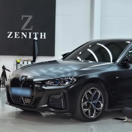 BMW i4 사틴블랙 전체랩핑시공 / 충남 천안