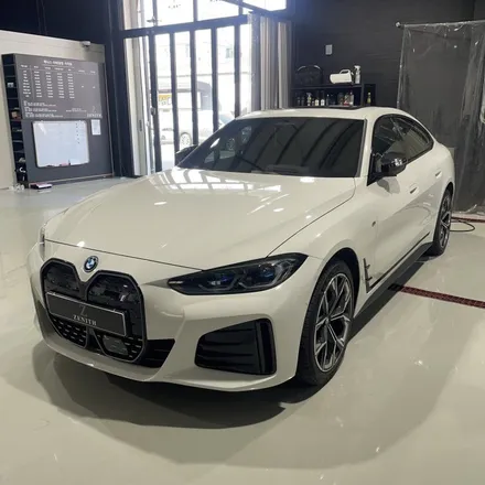 BMW i4 사틴블랙 전체랩핑시공 / 충남 천안